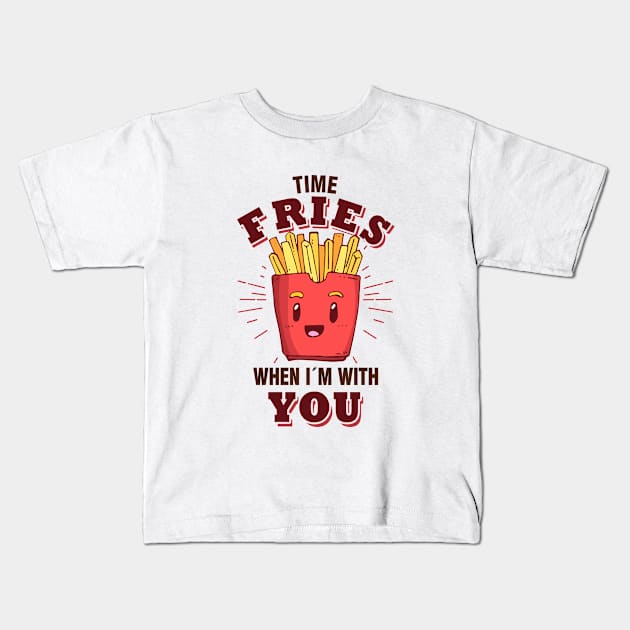 French fries pair love Kids T-Shirt by Tobias Store